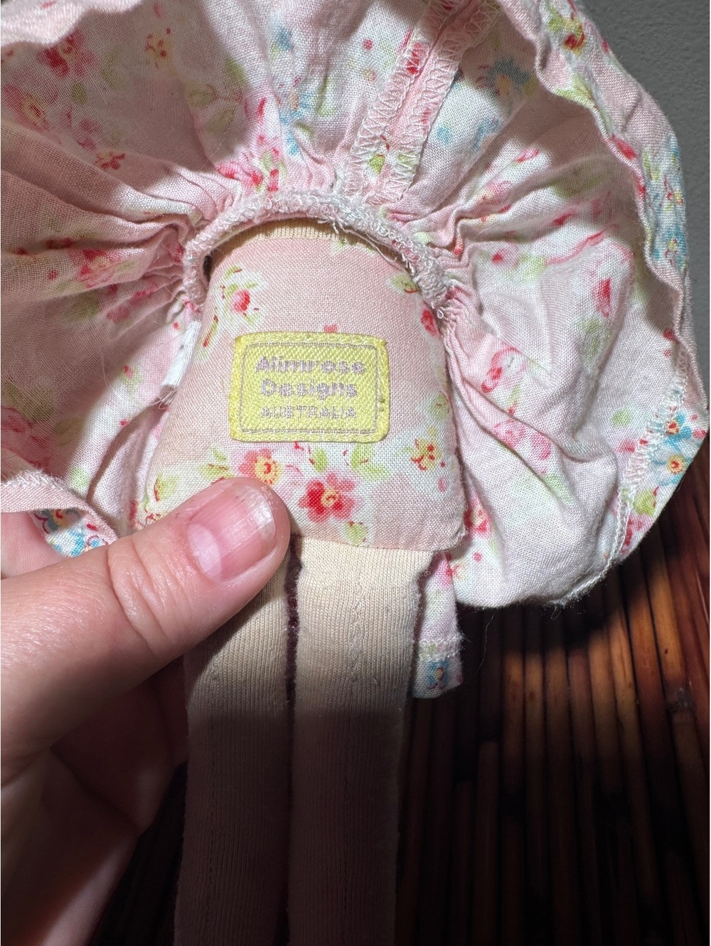 Alimrose Designs 12” Rag Doll Pink Floral Dress Soft Cloth Doll Australia - Picture 2 of 3